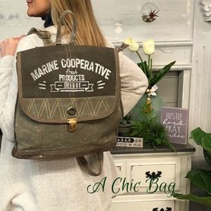 Last 1 NWT Awesome Marine Upcycled Backpack